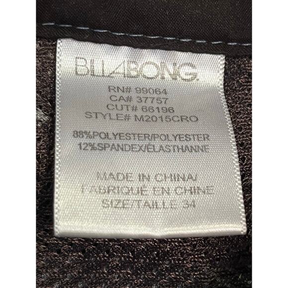 Billabong Mens 34 Blue Zip Font Shorts Casual Athleisure Comfort 9 Inch Inseam - Picture 3 of 8